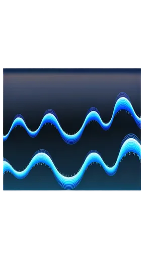 Sound wave, oscillating lines, blue and white gradient background, dynamic movement, swirling shapes, psychedelic pattern, 3D visualization, futuristic feel, metallic sheen, reflective surface, high-p