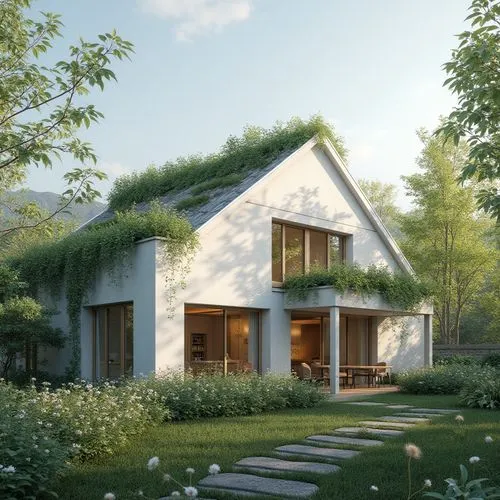 grass roof,passivhaus,greenhut,ecovillages,green living,greenhaus,danish house,timber house,electrohome,small cabin,scandinavian style,arkitekter,homebuilding,cubic house,wooden house,forest house,frame house,greentech,small house,glickenhaus,Photography,General,Realistic