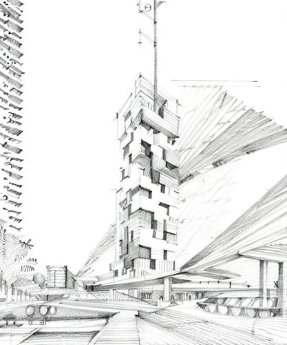 unbuilt,arcology,sketchup,revit,archigram,cantilevered