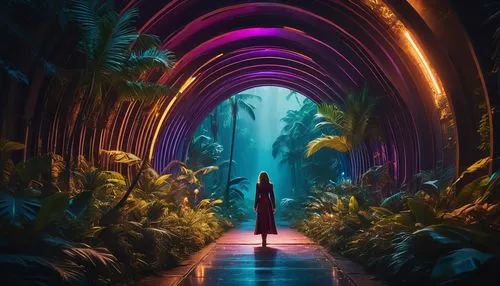 tunnel of plants,wonderlands,3d fantasy,the mystical path,futuristic landscape,fantasy picture,biopiracy,passage,fantasia,pathway,imaginarium,world digital painting,imaginationland,dreamlands,fairy world,wonderland,biophilia,garden of eden,imaginaerum,fantasy world,Photography,General,Fantasy