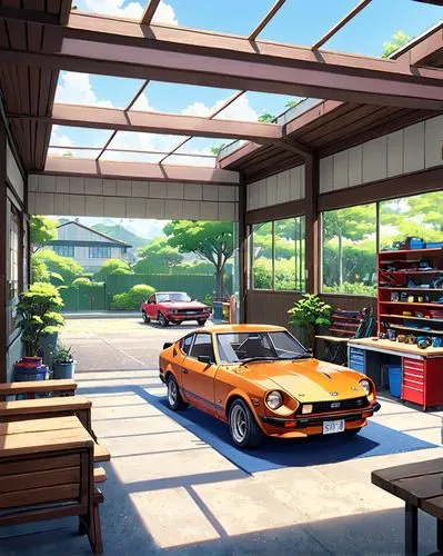 garage,auto repair shop,automobile repair shop,car salon,garage door,gas-station,auto repair,gas station,car repair,underground garage,bus garage,car boutique,car showroom,car mechanic,electric gas station,auto mechanic,car care,drive in restaurant,car dealership,testarossa,Anime,Anime,General