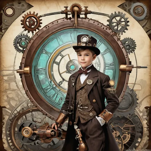 steampunk,clockmaker,steampunk gears,watchmaker,key-hole captain,clockwork,grandfather clock,pocket watch,ringmaster,ship's wheel,bearing compass,seafarer,cogwheel,chronometer,conductor,naval officer,play escape game live and win,ships wheel,railroad engineer,orrery,Conceptual Art,Fantasy,Fantasy 25