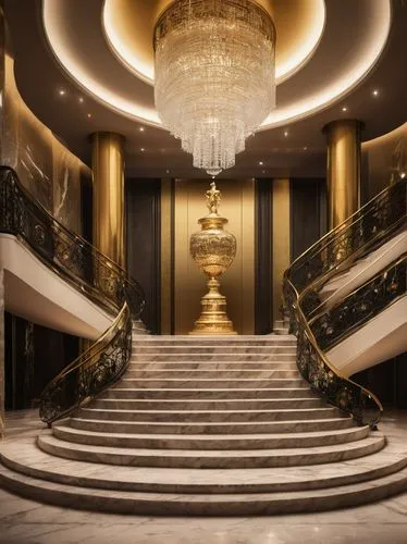 opulence,luxury hotel,opulent,luxury home interior,opulently,art deco,extravagance,palatial,concierge,staircase,luxury property,poshest,emirates palace hotel,ballrooms,upscale,corinthia,grand hotel europe,winding staircase,hallway,palladianism,Illustration,Retro,Retro 24