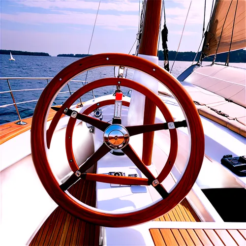 herreshoff,windlass,bowsprit,ship's wheel,red sail,ships wheel,yachting,ferrant,foredeck,scarlet sail,starboard,sailing yacht,yachtswoman,sailin,gyrocompass,yachtsman,wheelhouse,sailing,wooden wheel,circumnavigating,Illustration,Retro,Retro 08