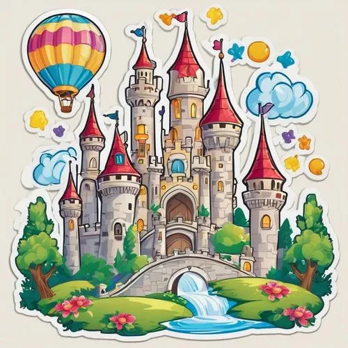 Cartoon Dream Castle Pattern,fairy tale icons,fairy tale castle,paris clip art,disney castle,clipart sticker,shanghai disney,scrapbook clip art,fantasyland,fairytale castle,houses clipart,tokyo disney