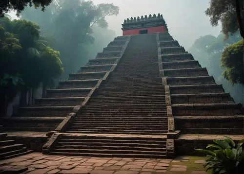 yantra,tempel,stupas,nalanda,copan,tikal,step pyramid,stupa,vimana,rathas,swayambhu,pakal,azteca,calakmul,beomeosa temple,xunantunich,sirpur,huastec,yaxchilan,toltec,Art,Classical Oil Painting,Classical Oil Painting 11