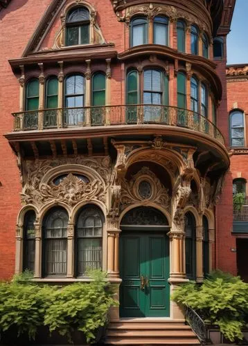 brownstones,brownstone,henry g marquand house,landmarked,italianate,driehaus,mansard,fieldston,ywca,rowhouse,williamsburgh,kalorama,victoriana,historic building,restored home,old town house,red brick,ditmas,dillington house,house with caryatids,Art,Classical Oil Painting,Classical Oil Painting 28