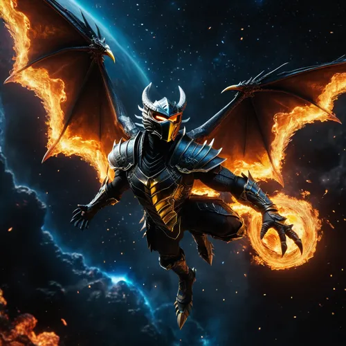 cynosbatos,garuda,black dragon,dark-type,diablo,kryptarum-the bumble bee,skylanders,dragon fire,charizard,the archangel,dragon of earth,bat,gargoyles,draconic,god of thunder,heroic fantasy,archangel,lucifer,lantern bat,fire background,Photography,General,Fantasy