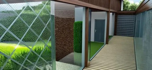 JARDIN EXTERNO , REFLEJO Y ADENTRO OFICINAS , paredes de vidrio 

,3d rendering,artificial grass,sketchup,greenhut,garden design sydney,structural glass,garden fence,render,renders,greenhouse cover,el