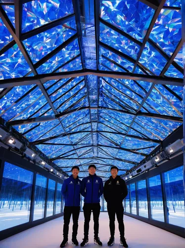 glass roof,otaru aquarium,hahnenfu greenhouse,aquariums,ice hotel,blue room,ice rink,blue cave,aquarium lighting,water cube,structural glass,plexiglass,cold room,skating rink,mirror house,aquarium,acquarium,glass wall,greenhouse cover,hall roof,Art,Classical Oil Painting,Classical Oil Painting 33