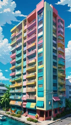 honolulu,haulover,waikiki,bahama,seaside resort,sky apartment,bahamonde,mayakoba,apartment complex,apartment block,sanya,siro,apartment building,ponsana,miami,holiday complex,aventura,diamond lagoon,paradisus,hkmiami,Illustration,Japanese style,Japanese Style 03