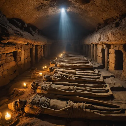 catacombs,coffins,dead sea scrolls,mummies,the terracotta army,crypto mining,burial chamber,royal tombs,tombs,christopher columbus's ashes,qumran caves,buddhist hell,wieliczka salt mine,crypt,ancient people,divine healing energy,bitcoin mining,salt mine,egyptology,hathseput mortuary,Photography,General,Natural