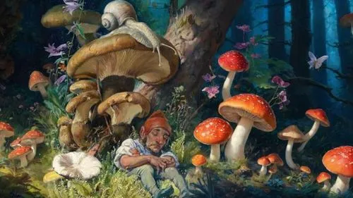 mushroom landscape,forest mushrooms,forest mushroom,shrooms,fairy forest,mushrooms