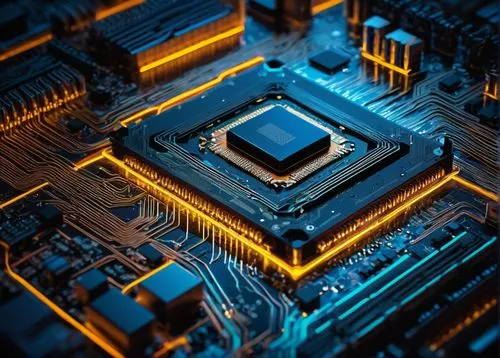 Computer architecture diagram, abstract representation, layered structure, motherboard, CPU, GPU, RAM, ROM, buses, chipset, I/O devices, peripherals, abstraction levels, instruction set architecture, 