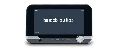 Digital audio player, screen displaying "beep", MP3 file icon, download progress bar, sleek metal body, rounded edges, shiny surface, earbuds plugged in, volume buttons, play/pause button, USB port, 3