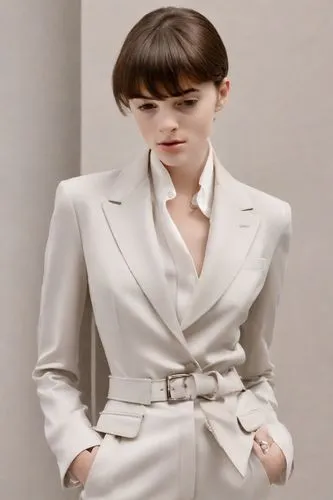 wedding suit,lapels,woman in menswear,maxmara,pantsuit,business woman,Photography,Realistic