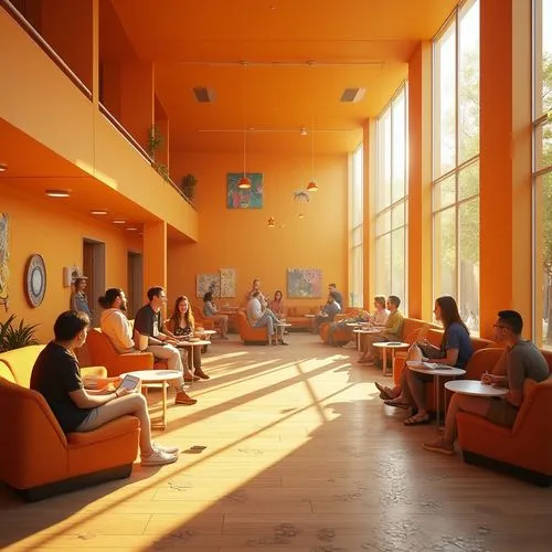 cafeteria,children's interior,lecture room,seating area,lecture hall,university library,canteen,lobby,zaal,gemeentemuseum,collaboratory,the interior of the,therapy center,hall,refectory,foyer,waiting room,auditorium,kulturhuset,interhostel,Photography,General,Realistic