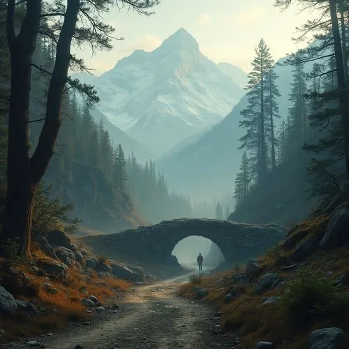 erebor,mirkwood,skyrim,mountain road,mountain pass,mountain highway,fantasy landscape,rivendell,gondolin,cascade mountains,alpine route,autumn mountains,hiking path,galvanise,mount rainier,nargothrond,mountain landscape,road forgotten,alpine drive,the mystical path,Photography,General,Realistic