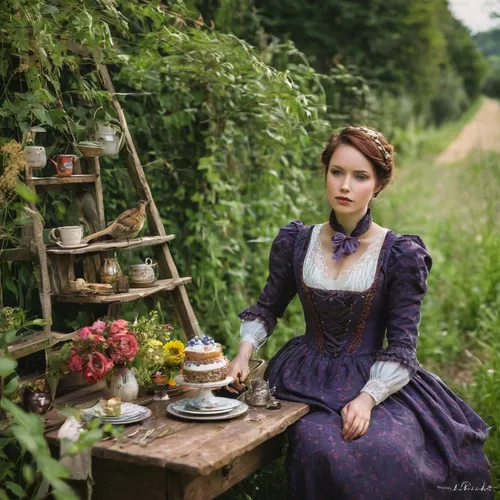 victorian lady,jane austen,victorian style,victorian fashion,british actress,the victorian era,busy lizzie,queen anne,british tea,la violetta,tea party,girl in a historic way,girl in the garden,elizabeth nesbit,celtic queen,a charming woman,victorian,downton abbey,southern belle,hyacinth,Illustration,Realistic Fantasy,Realistic Fantasy 05