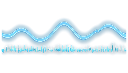 Sound wave, audio file, downloadable asset, no copyright symbol, transparent background, digital waveform display, blue and white color scheme, 3D futuristic interface, metallic details, reflective su