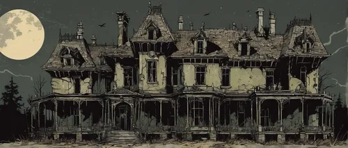 witch house,witch's house,ghost castle,haunted castle,the haunted house,haunted house,haunted cathedral,creepy house,castle of the corvin,old home,fairy tale castle,halloween illustration,gothic architecture,gold castle,house in the forest,haunted,house silhouette,lostplace,ancient house,gothic style,Illustration,Children,Children 04