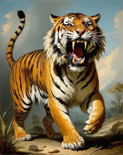 a tiger,bengal tiger,asian tiger,tiger,tiger png,ruettiger,stigers,siberian tiger,harimau,tigers,rimau,tigerstedt,sumatrana,tigernach,bengalensis,tigar,panchatantra,type royal tiger,tigor,royal bengal,Art,Classical Oil Painting,Classical Oil Painting 35