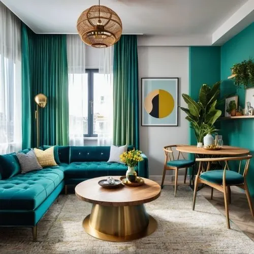 turquoise leather,color turquoise,berkus,turquoise wool,mahdavi,apartment lounge