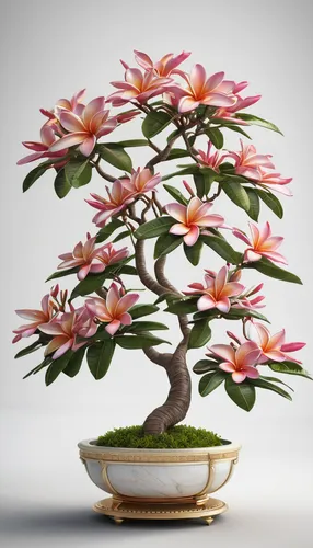 plumeria tree,chinese magnolia,ikebana,japanese magnolia,silk tree,japanese flowering crabapple,bonsai tree,magnolia x soulangiana,japanese kuchenbaum,crenate orchid cactus,yulan magnolia,adenium,mapl