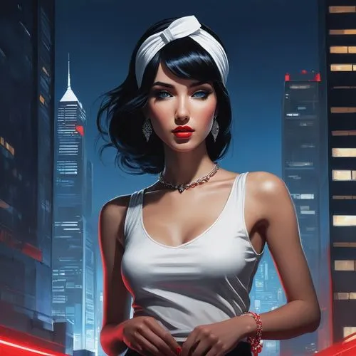 elektra,transistor,sci fiction illustration,lady medic,suyin,retro girl,retro woman,aphra,female nurse,game illustration,deberia,cigarette girl,bombshells,femme fatale,nurse,takemi,world digital painting,retro women,female doctor,domino,Conceptual Art,Fantasy,Fantasy 11