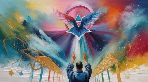 painted magen david 2024,samuil,celestia,archangel,zadkiel,zauriel,astral traveler,silmarillion,fantasia,magica,trishula,icarus,artabazus,aegaleo,varuna,aporia,garuda,nebula guardian,varekai,pegasus,a