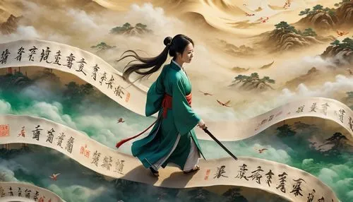 mulan,guqin,wudang,sanxia,wulin,wuxia,rongfeng,wenzhao,hanfu,wenhao,zhiyuan,qibao,dalixia,yangmei,xiaojian,seimei,xufeng,oriental painting,jinling,tianxia,Photography,General,Realistic