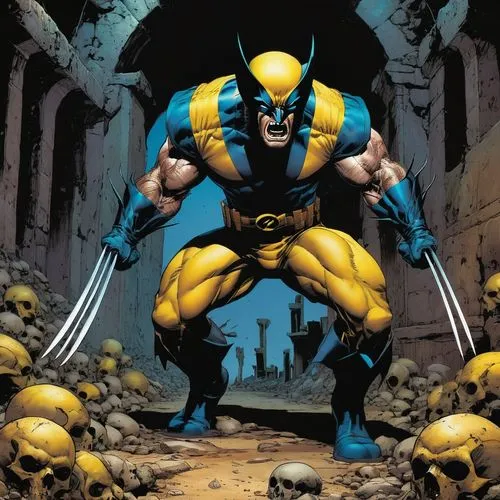 wolverine,adamantium,logan,omac,kubert,x men,Illustration,Paper based,Paper Based 03