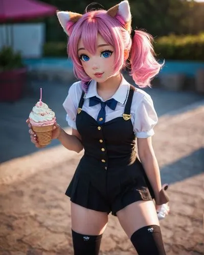 kawaii ice cream,frappuccino,gyori,natsuki,neopolitan,muccino,Photography,General,Cinematic