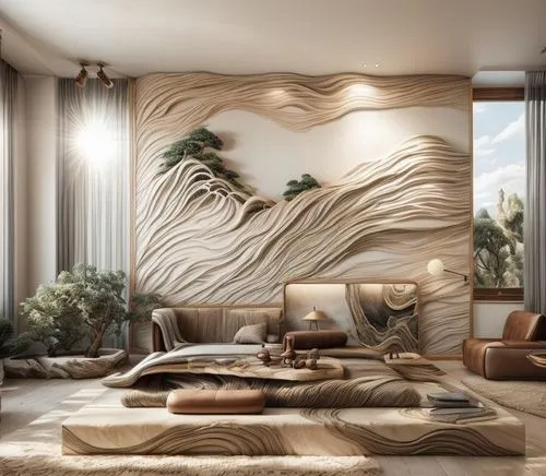 travertine,bamboo curtain,contemporary decor,modern decor,luxury home interior,wallcoverings