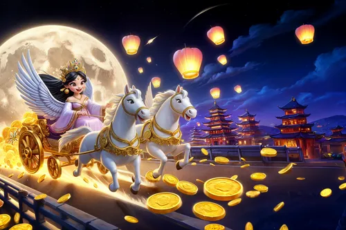 mid-autumn festival,buraq,shanghai disney,fantasy picture,simorgh,qilin