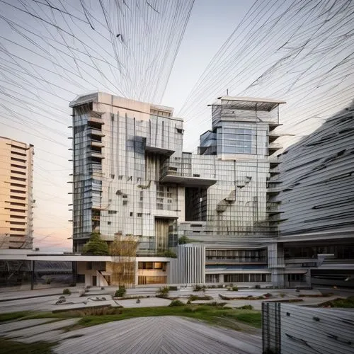 sunset ultra realistic,glass facade,glass facades,multiple exposure,structural glass,glass building,office buildings,building honeycomb,arq,autostadt wolfsburg,artscience museum,sharjah,toronto city h