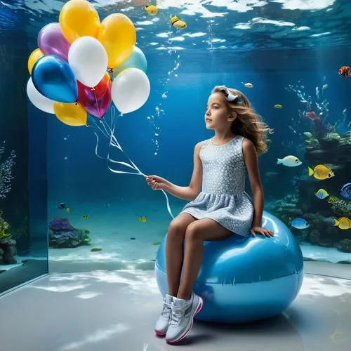 photo session in the aquatic studio,little girl with balloons,underwater playground,underwater background,calyx-doctor fish white,underwater sports,girl with a dolphin,girl with speech bubble,trampolining--equipment and supplies,underwater world,colorful balloons,acquarium,aquarium decor,aquatic life,conceptual photography,aquarium,blue balloons,under the sea,under sea,aqua studio,Photography,General,Natural