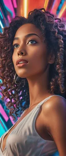 mapei,afrofuturism,portrait background,kelefa,nahri,mahdawi,Conceptual Art,Sci-Fi,Sci-Fi 06