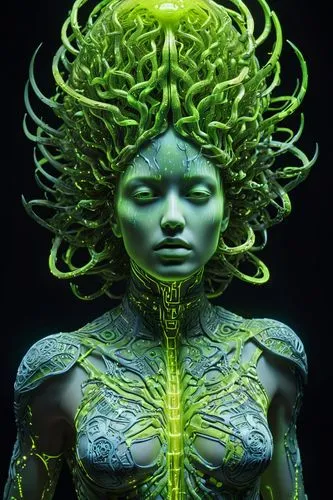 medusa,medusa gorgon,neon body painting,dryad,png sculpture,gorgon,bodypaint,bodypainting,earth chakra,body painting,mother earth statue,algae,voodoo woman,sculpt,woman sculpture,anahata,mother earth,coral guardian,mother nature,green skin,Photography,Artistic Photography,Artistic Photography 11