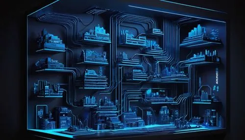 voxel,blue room,aquarium,cryobank,computer art,tron,blueprint,3d fantasy,lego background,cold room,dollhouses,miniaturist,dungeon,cubes,micropolis,compartments,blueprints,electroluminescent,orchestrion,cube background,Unique,Paper Cuts,Paper Cuts 10