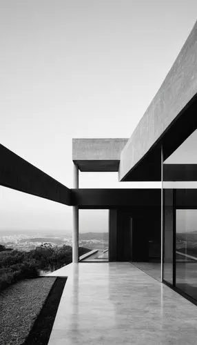 siza,dunes house,chipperfield,cantilevered,corbu,cantilevers,Illustration,Black and White,Black and White 33