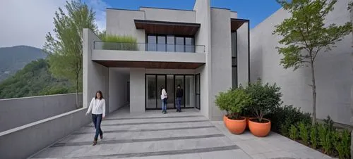 DISEÑO EXTERIOR DE CASA ESTILO MINIMALISTA, CON MUROS CON CANTERA GRIS, EN COMBINACION CON MUROS DE COLOR BLANCO Y GRIS,VENTANAS DE ALUMNIO CON CRSITAL, PLANO CINEMATOGRAFICO, CORRECCION DE ERRORES,th