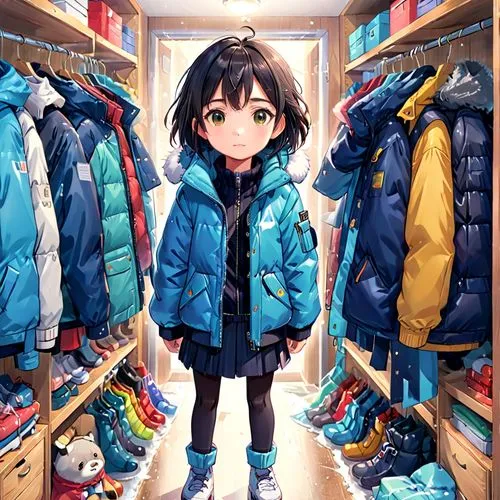 kumiko,winter clothes,parka,winter clothing,anime japanese clothing,snowsuit,Anime,Anime,Realistic