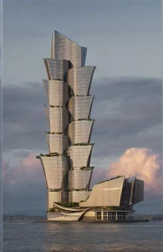 futuristic architecture,cube stilt houses,very large floating structure,stalin skyscraper,concrete ship,futuristic art museum,elbphilharmonie,renaissance tower,artificial island,skyscraper,the skyscraper,autostadt wolfsburg,kirrarchitecture,sky space concept,largest hotel in dubai,asian architecture,costa concordia,solar cell base,house of the sea,steel tower,Architecture,Skyscrapers,Masterpiece,Organic Architecture