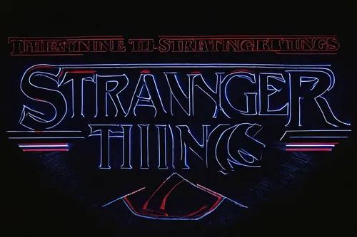 stranger,cd cover,things,1986,1982,strings,thing,strange,the thing,1980s,80's design,hand lettering,album cover,1980's,drinking straws,string,blank vinyl record jacket,lettering,drinking straw,film poster,Photography,Fashion Photography,Fashion Photography 11