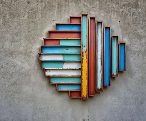 colorful facade,wall art,wall decoration,public art,painted block wall,kinetic art,Photography,General,Realistic