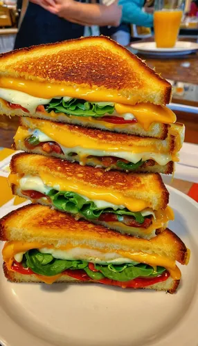 Write a heartwarming story about a customer who finds comfort in the GCDC Grilled Cheese Bar's sandwiches.,grilled cheese,melt sandwich,breakfast sandwich,club sandwich,patty melt,sandwich-cake,grille