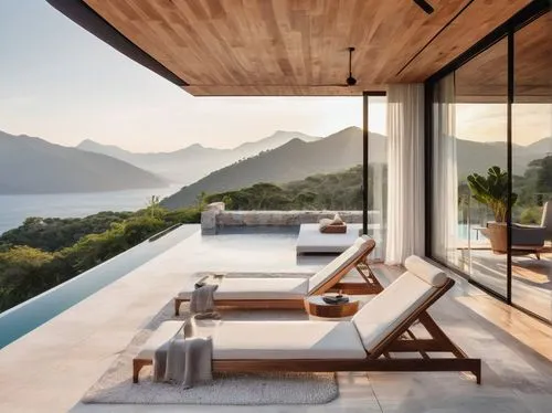 amanresorts,lefay,wooden decking,roof landscape,house by the water,luxury property,dunes house,beautiful home,horizontality,outdoor furniture,holiday villa,snohetta,ocean view,summer house,oceanfront,tropical house,roof terrace,cabana,oceanview,wood deck,Illustration,Black and White,Black and White 32