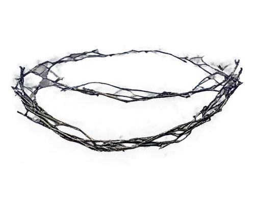 circlet,crown of thorns,ribbon barbed wire,barbed wire,iron chain,wire entanglement,cat's cradle,unknot,laurel wreath,barbwire,island chain,diadem,ichthus,crossed ribbons,chainlink,ensnares,tracery,entanglement,kippah,seven sorrows,Illustration,Abstract Fantasy,Abstract Fantasy 09