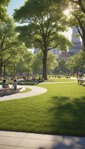 urban park,lafayette park,central park,capitol square,3d rendering,lafayette square,center park,green space,city park,pedestrianized,oval forum,renderings,greenspace,render,esplanade,auraria,3d rendered,riverside park,museumplein,greenspaces,Photography,General,Realistic